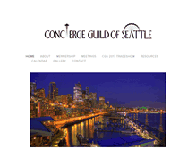 Tablet Screenshot of conciergeguildofseattle.com